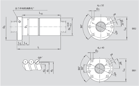 FDM-E-C双螺母图纸